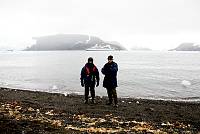 the boat - le Diamant - de la compagnie des iles du Ponant. King Georges Island  South Shetland islands - Antarctica  <br>///<br>le bateau - le Diamant - de la compagnie des iles du Ponant  . ile King George  South Shetland islands - Antarctique <br>///<br>ANTAR090
